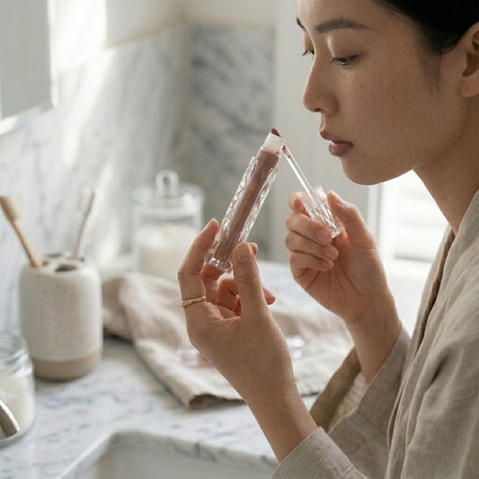 Waterproof Diamond Glitter Lip Gloss – Shimmer Pearl Lip Glaze