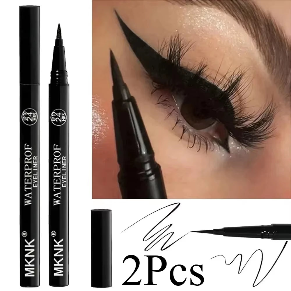 Quick-Dry Eyeliner Pencil Makeup Long Lasting Smooth Matte Eye Liner Waterproof anti Smudge Liquid Eyeliner Pen Eyes Cosmetics