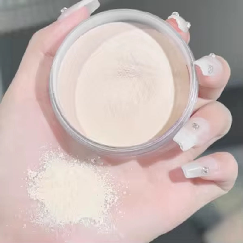Light, Flawless and Transparent Makeup Setting Powder,Waterproof and Easy to Take Off, Natural Makeup Holding and Setting Powder