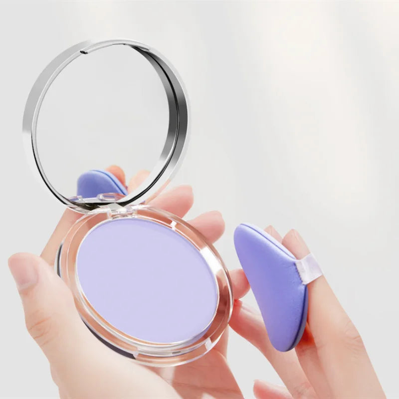 1PC Violet Cream to Powder Skin-Friendly Skin Natural Face Long Lasting Oil-Controlling Contouring Powder Cosmetics