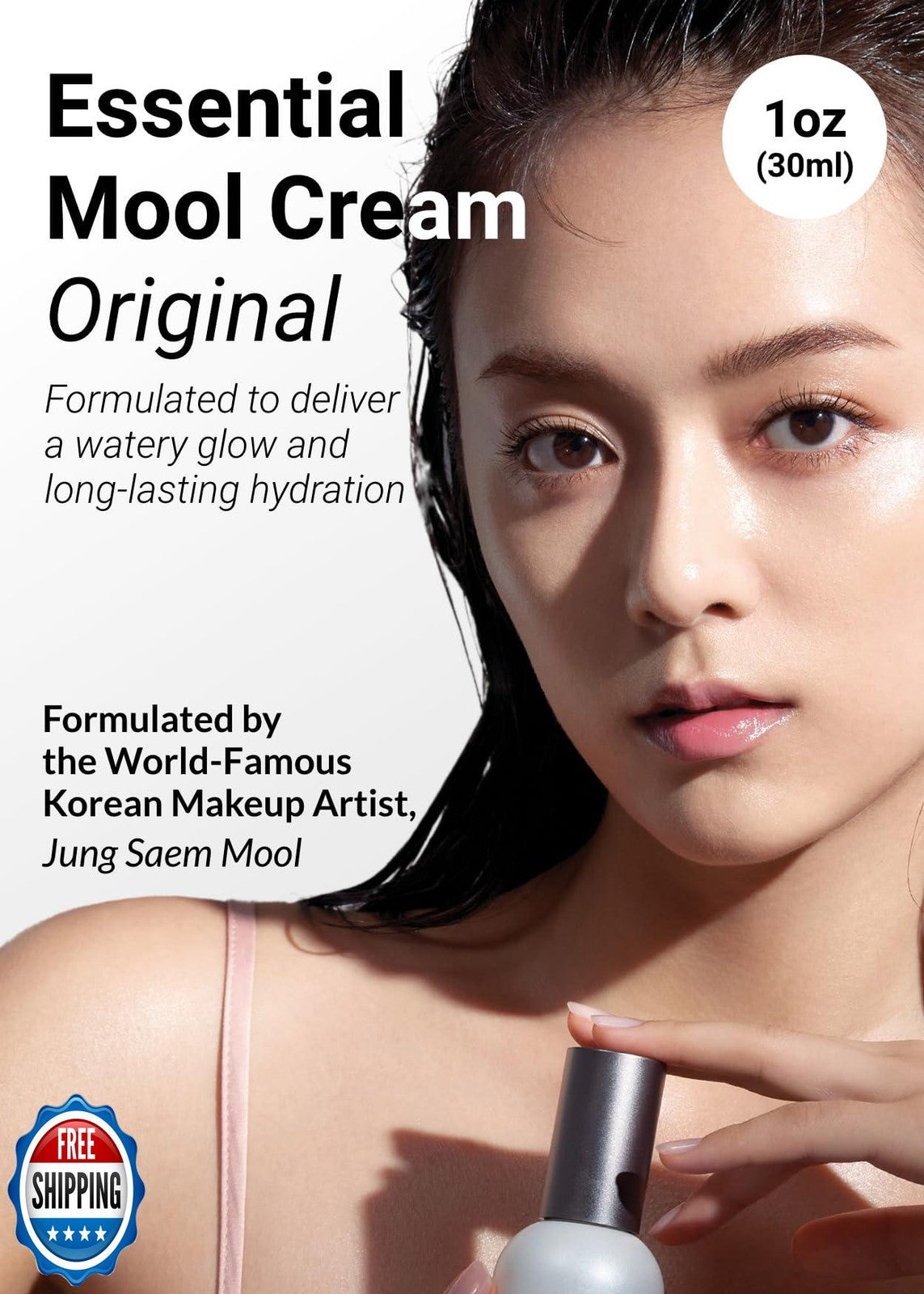 JUNG SAEM MOOL Essential Mool Cream 1 Fl Oz, Lightweight Watery Face Cream Wi