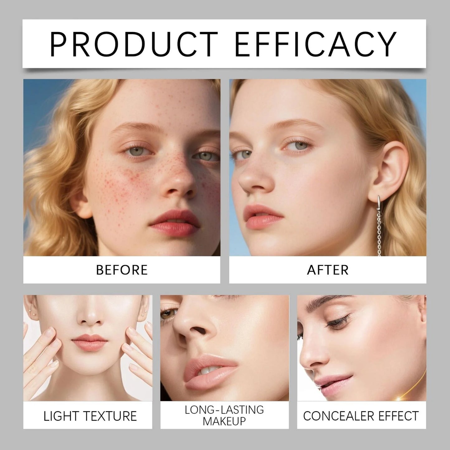 Color Changing Foundation Stick – Korean Tone-Adapting Makeup | Flawless Skin, Full Coverage, Hydrating Concealer Balm