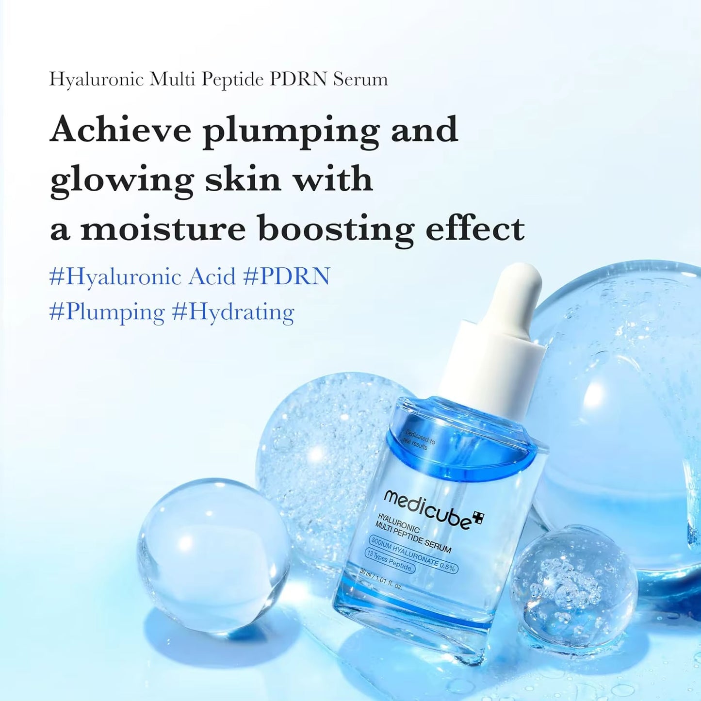 Medicube Hyaluronic Multi Peptide PDRN Serum for Glowing and Soothing
