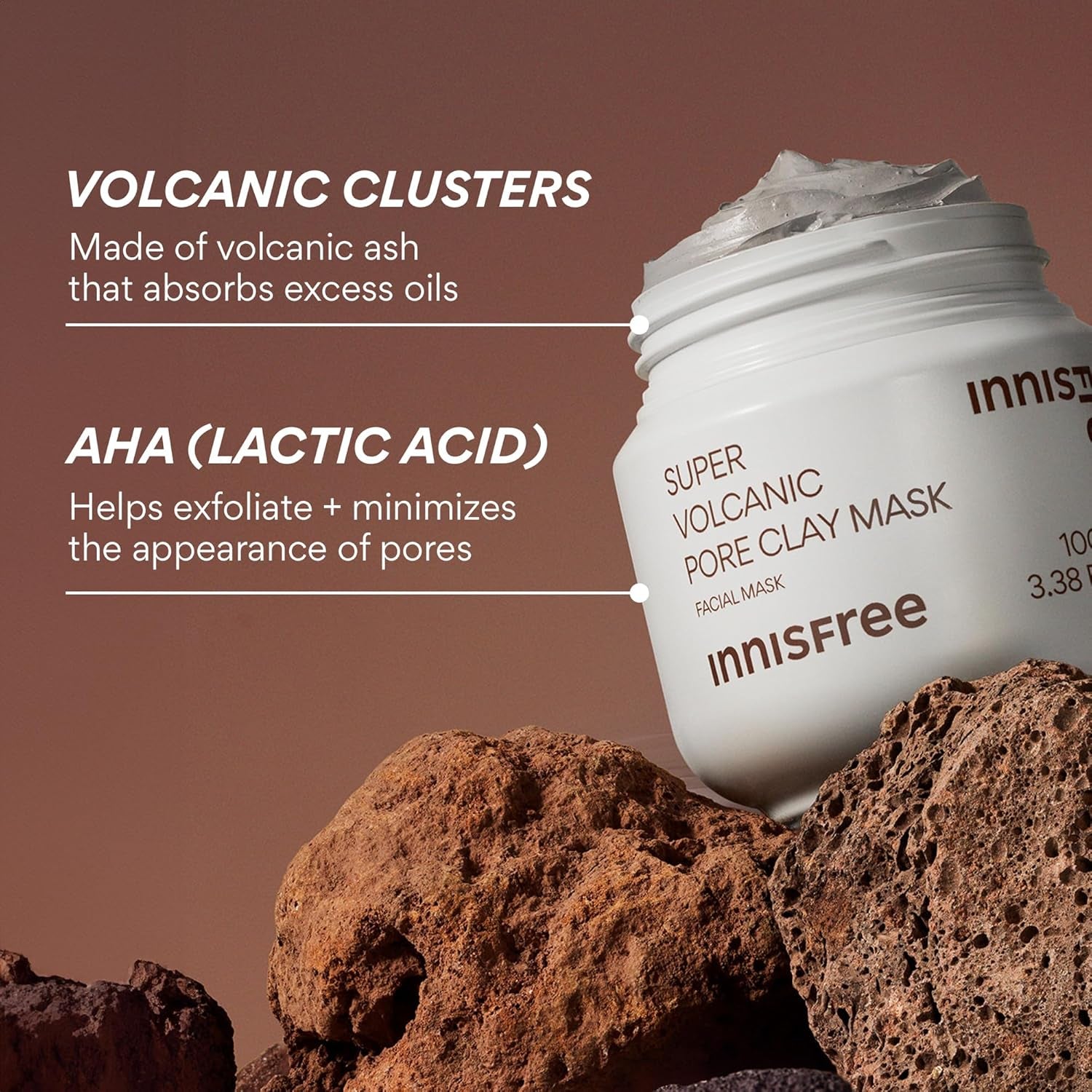 Super Volcanic Clay Masks - Pore & Sebum Clay Mask for Oily Skin, Dual Mask for Normal to Dry Skin, Available in Limited Edition & Gift Sets