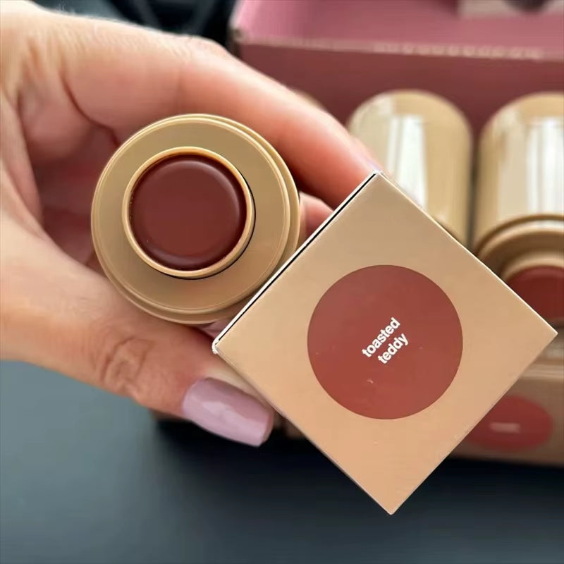 Rhod Pocket Blush LIP Stick Lip and Cheek Hydrating Stick Natural Rouge Powder Blush Cream Lipstick Cheek Easy to Apply Color