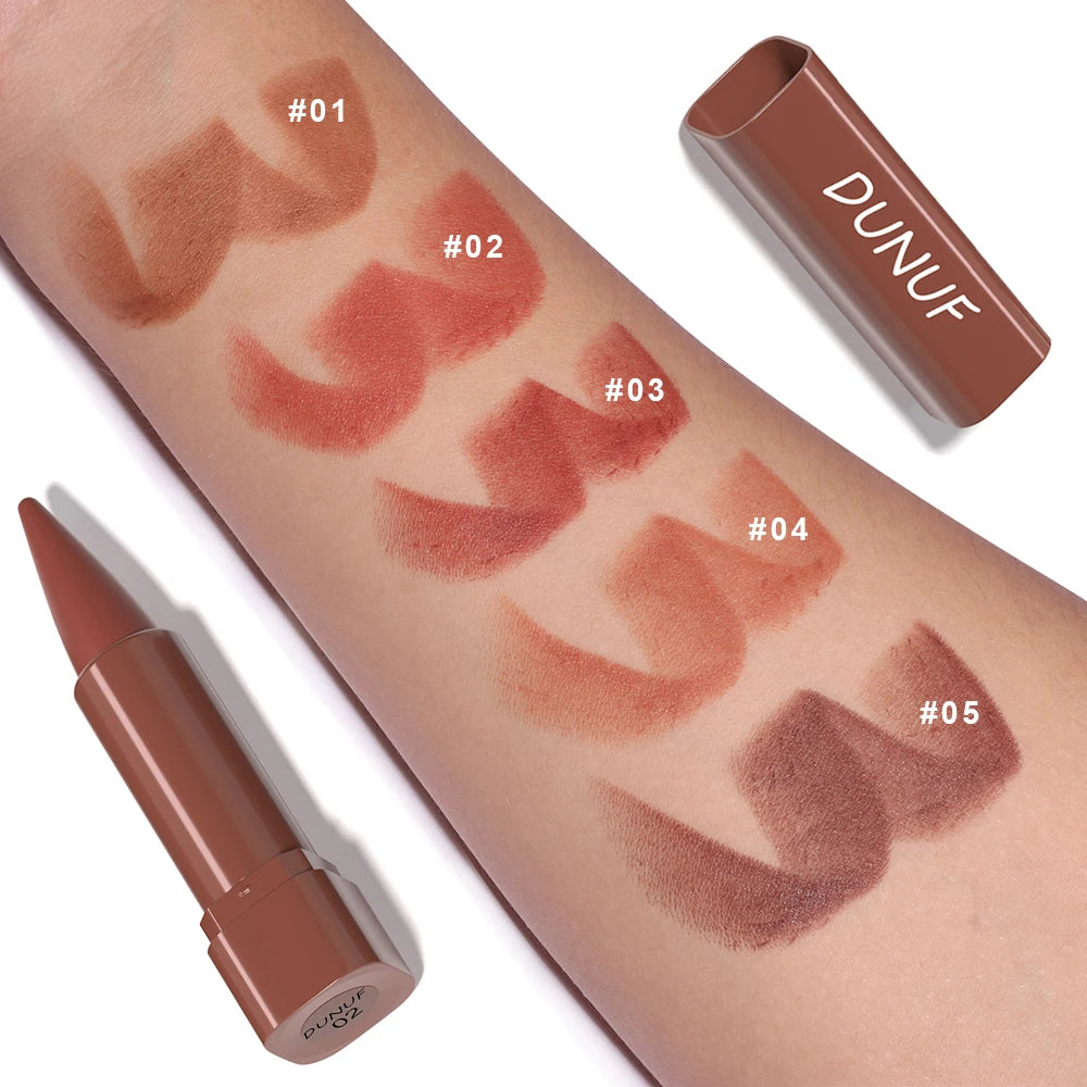 Gradient Lip Liner Pen with Matte Velvet Finish Smooth Application Lipstick for Defined and Elegant Lips