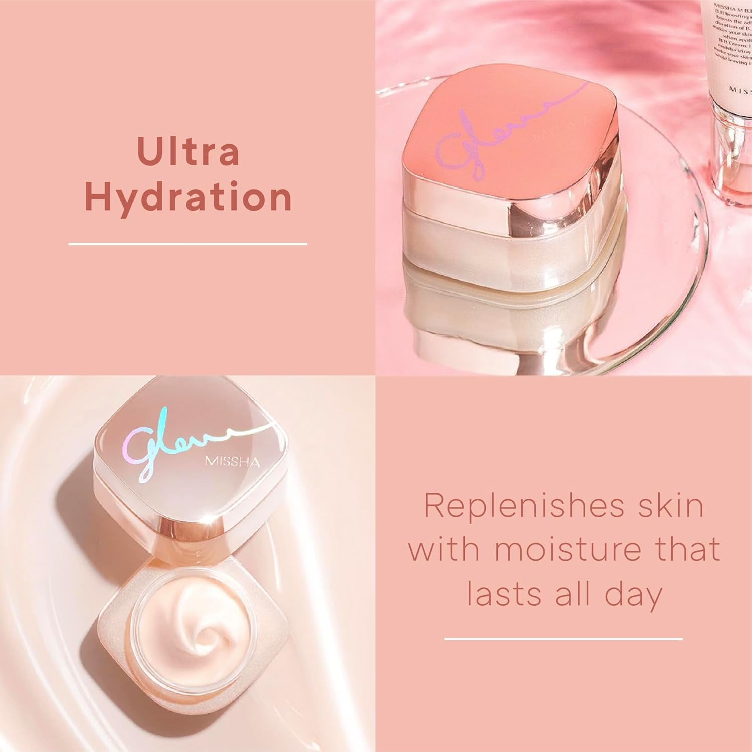 Glow Skin Balm 1.69 Fl Oz/ 50Ml 4-In-1 Primer, Moisturizing Cream, Morning Pack, Luminizing Cream for a Flawless Natural Glow, Glass Skin