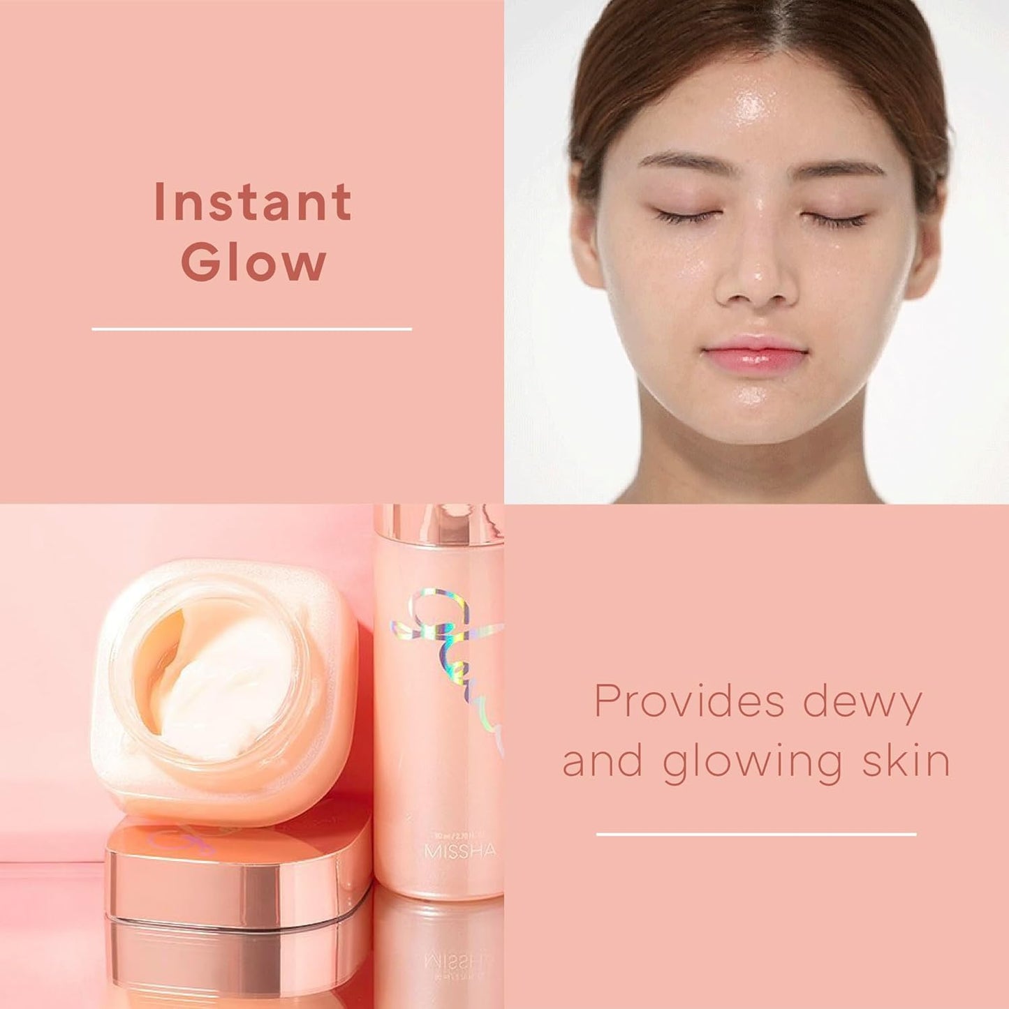 Glow Skin Balm 1.69 Fl Oz/ 50Ml 4-In-1 Primer, Moisturizing Cream, Morning Pack, Luminizing Cream for a Flawless Natural Glow, Glass Skin