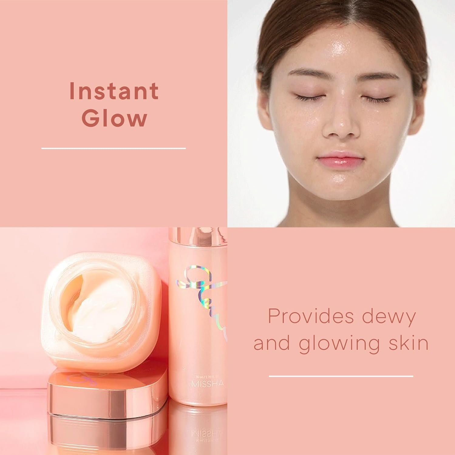 Glow Skin Balm 1.69 Fl Oz/ 50Ml 4-In-1 Primer, Moisturizing Cream, Morning Pack, Luminizing Cream for a Flawless Natural Glow, Glass Skin