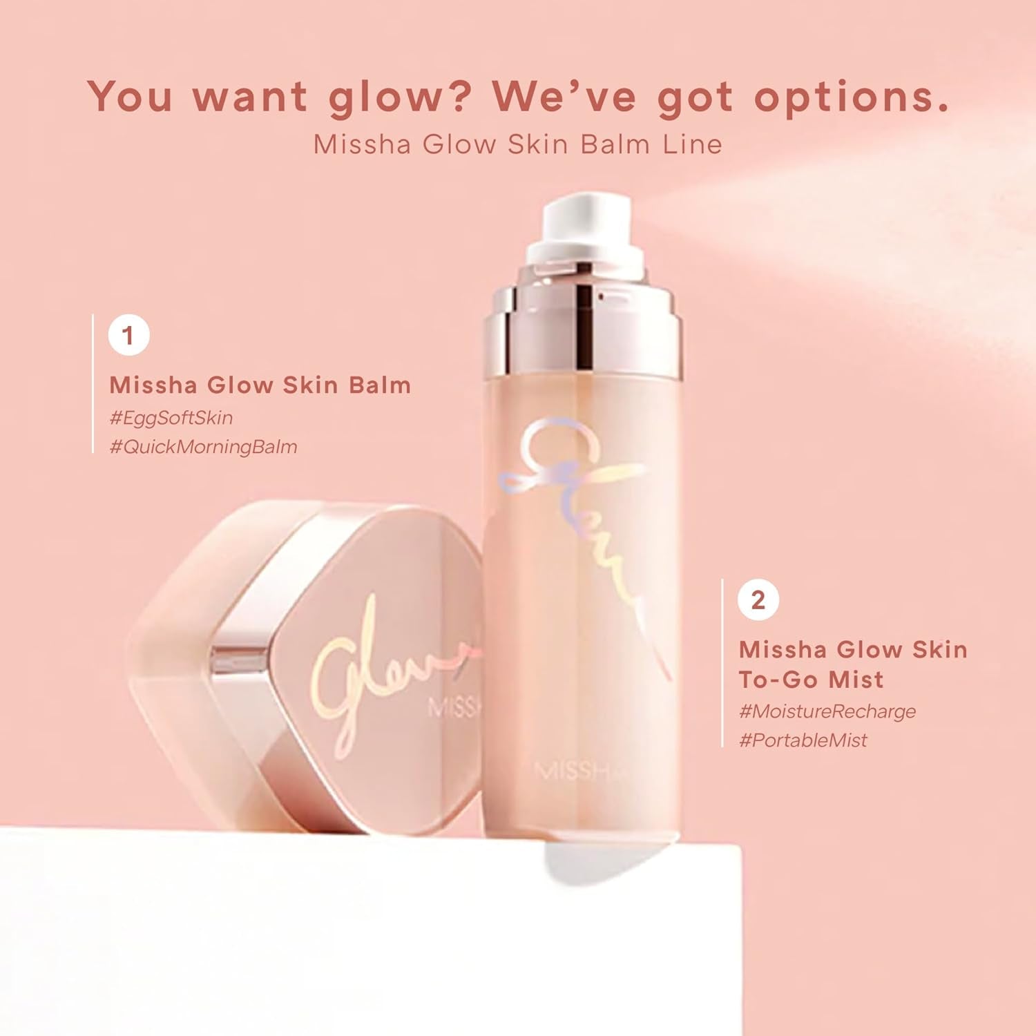 Glow Skin Balm 1.69 Fl Oz/ 50Ml 4-In-1 Primer, Moisturizing Cream, Morning Pack, Luminizing Cream for a Flawless Natural Glow, Glass Skin
