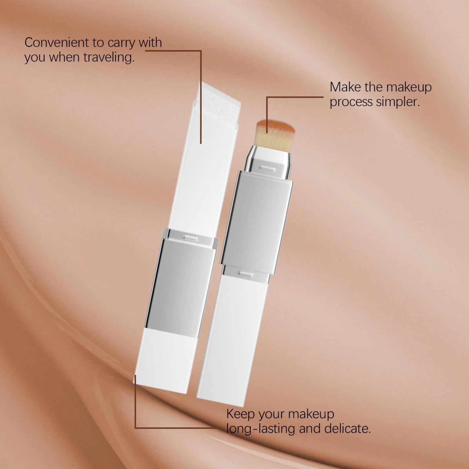 Color Changing Foundation Stick – Korean Tone-Adapting Makeup | Flawless Skin, Full Coverage, Hydrating Concealer Balm