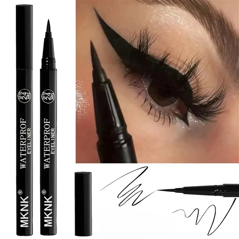 Quick-Dry Eyeliner Pencil Makeup Long Lasting Smooth Matte Eye Liner Waterproof anti Smudge Liquid Eyeliner Pen Eyes Cosmetics