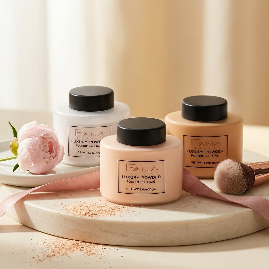 Luxury Banana Setting Powder – Long-Lasting Oil-Control, 4 Shades