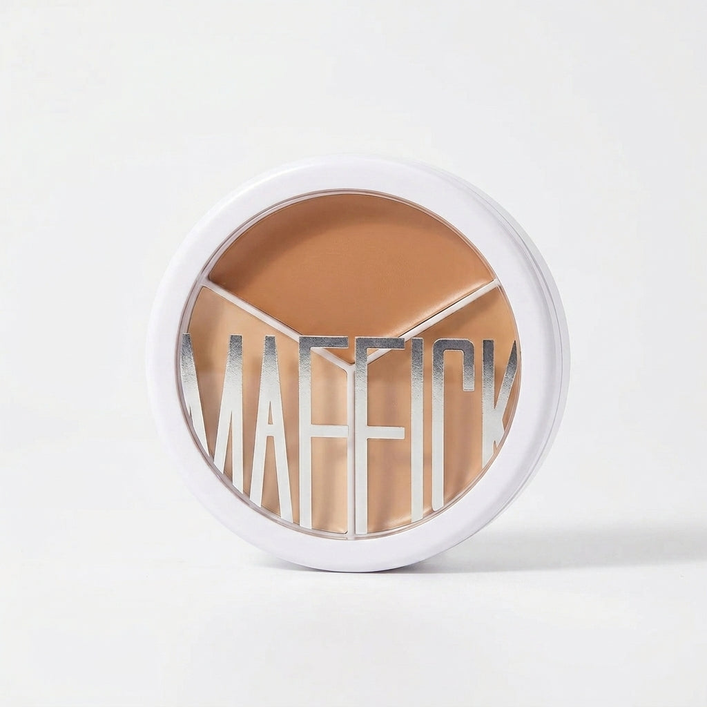 3-Color Concealer Palette Professionally Covers Dark Circles around Eyes and Face