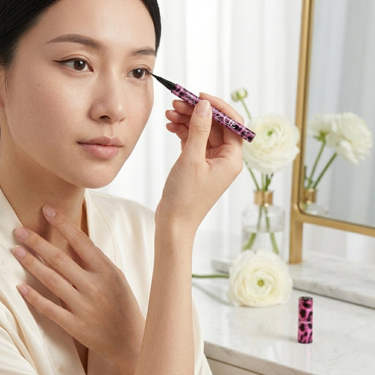 YANQINA Eye Makeup Set – Liquid Eyeliner, 4D Mascara & Brow Pencil