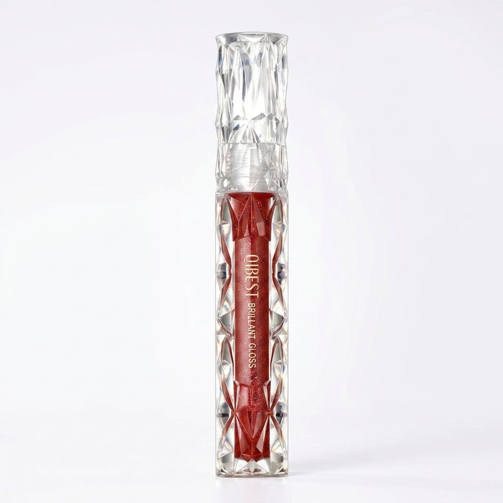 Waterproof Diamond Glitter Lip Gloss – Shimmer Pearl Lip Glaze