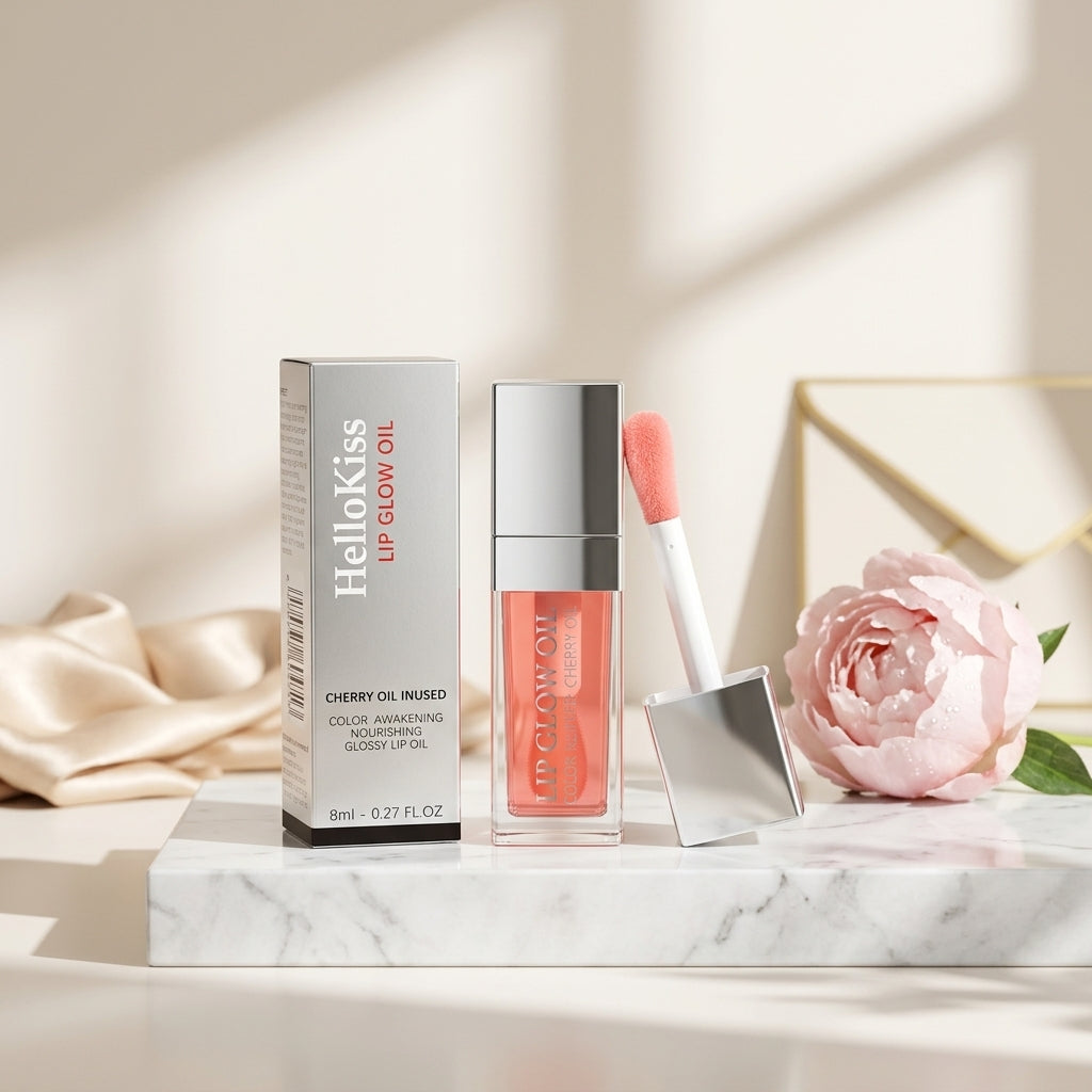 Crystal Jelly Plumping Lip Oil – Tinted Moisturizing Lip Gloss