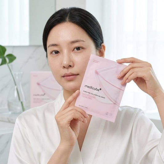 Medicube PDRN Pink Collagen Gel Mask 4 Pack | Viral Korean Skincare for Glass Skin