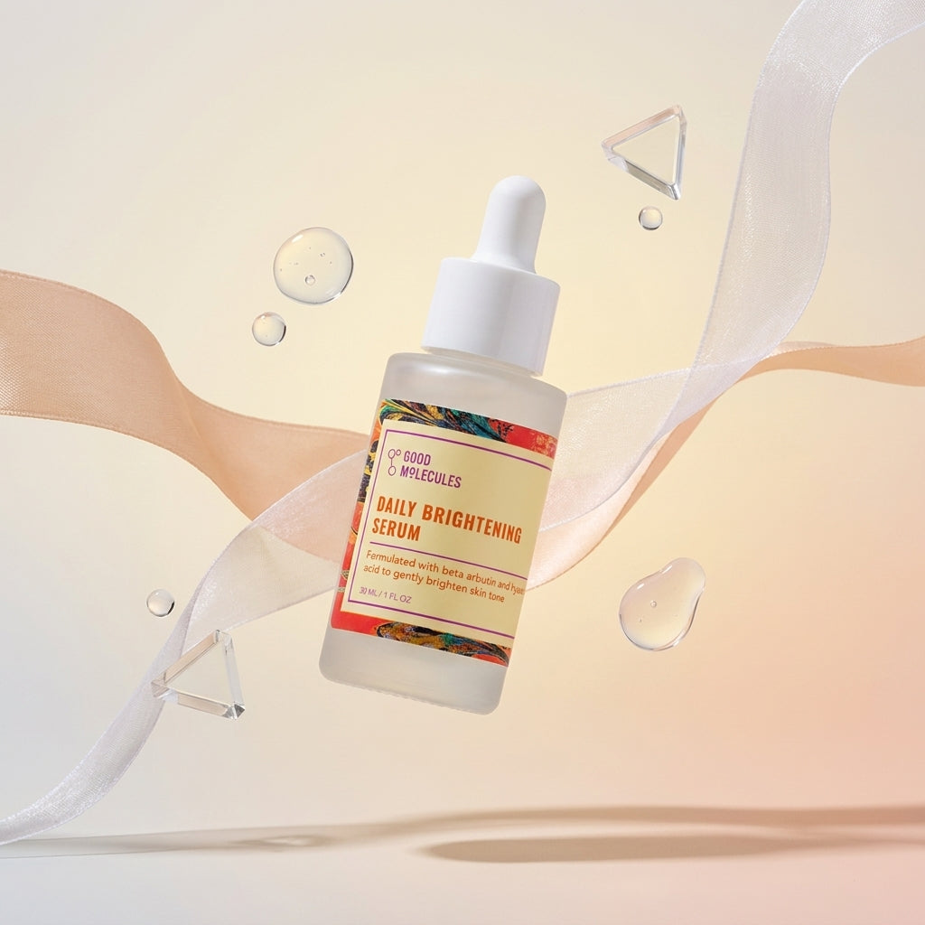 Good Molecules Daily Brightening Serum with Niacinamide, Beta Arbutin & Hyaluronic Acid – Dark Spot Correcting Face Serum for Glowing Skin (30ml)