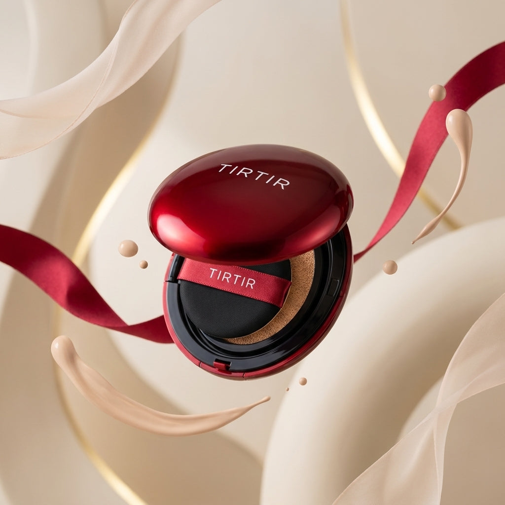 TIRTIR Mask Fit Red Cushion Foundation #21W Natural Ivory – Korean 72-Hour Full Coverage | SPF 40 PA++, Transfer & Mask-Proof | Red Propolis & Hyaluronic Acid | Satin Glow – 0.63 Fl Oz