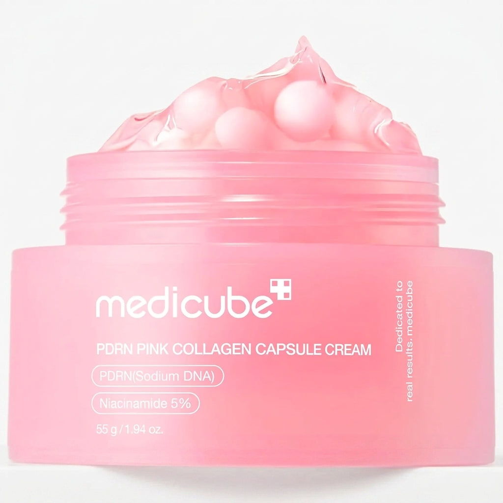 Korean PDRN Pink Collagen Cream with Salmon DNA – Niacinamide Glow Moisturizer for Uneven Skin Tone & Glass Skin | Lightweight Anti-Aging Korean Skincare