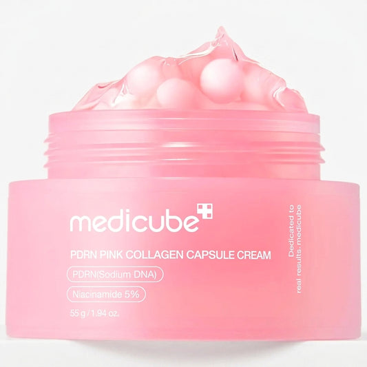 Korean PDRN Pink Collagen Cream with Salmon DNA – Niacinamide Glow Moisturizer for Uneven Skin Tone & Glass Skin | Lightweight Anti-Aging Korean Skincare