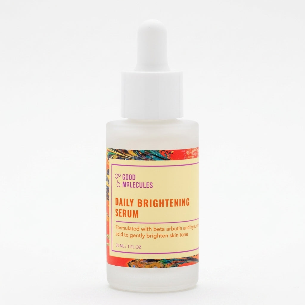 Good Molecules Daily Brightening Serum with Niacinamide, Beta Arbutin & Hyaluronic Acid – Dark Spot Correcting Face Serum for Glowing Skin (30ml)