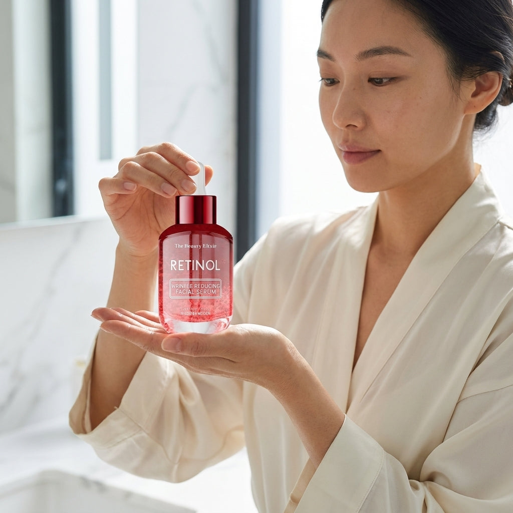 The Beauty Elixir Korean Retinol Serum | Anti-Aging Face Elixir – 1.69 fl oz | Clean Beauty Formula