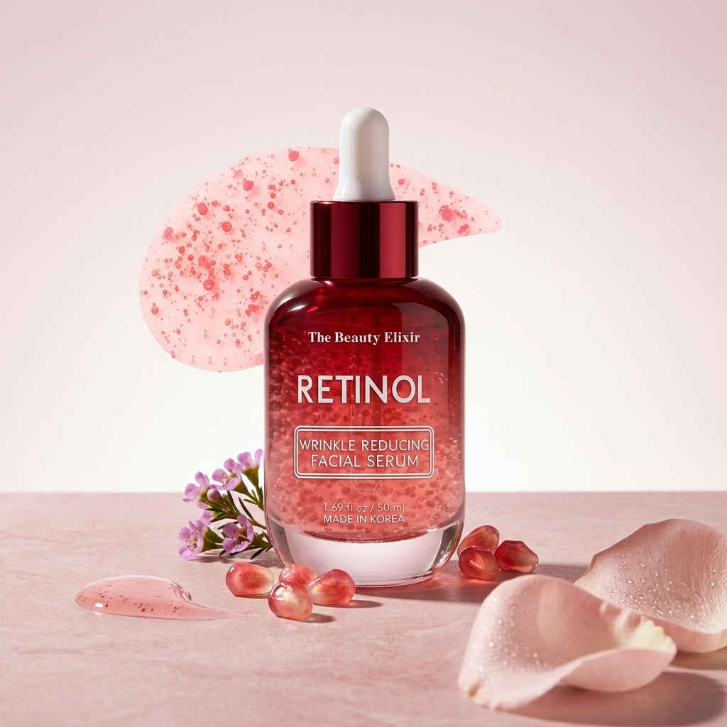 The Beauty Elixir Korean Retinol Serum | Anti-Aging Face Elixir – 1.69 fl oz | Clean Beauty Formula