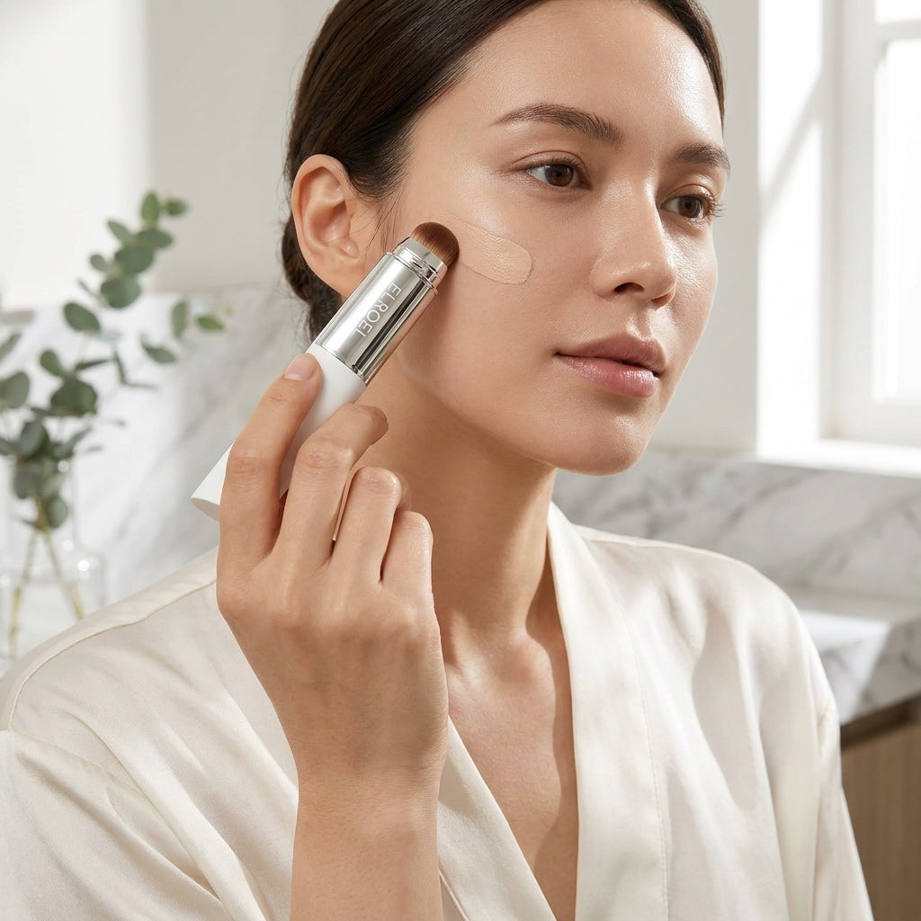 BLANC Cover Cream Concealer Stick with Detachable Brush | Full Coverage Korean Skin Care – Shades V & W