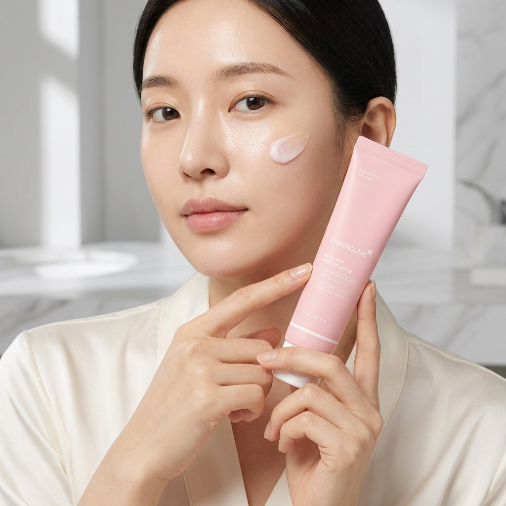 Medicube PDRN Pink Moisturizing Cream | Hydrating & Barrier Repair Face Cream | Korean Skincare | 50ml