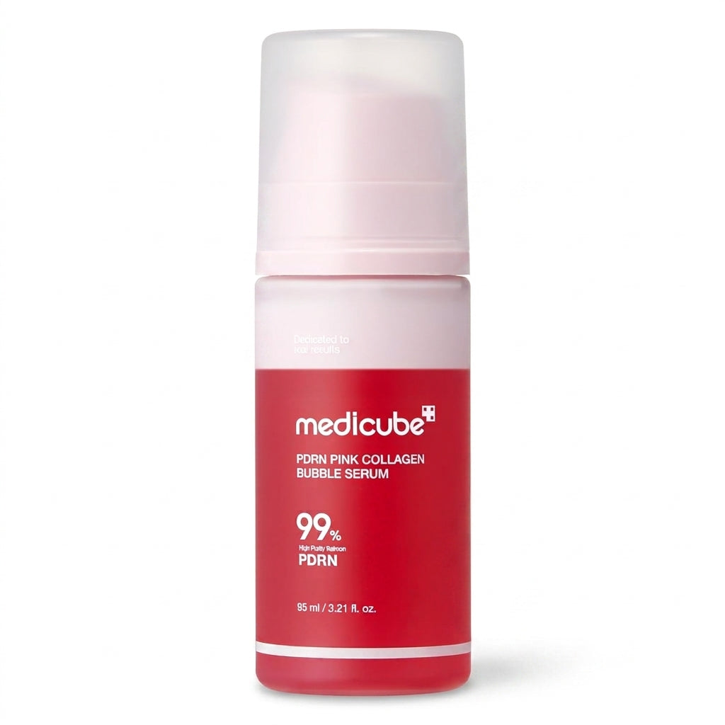 Medicube PDRN Pink Collagen Bubble Serum | Bubble-to-Glow Firming Serum with PDRN & Collagen | Korean Skincare | 95ml (3.21 fl oz)