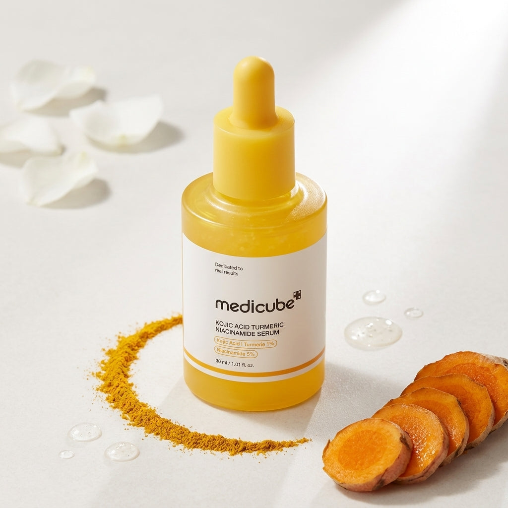 Medicube Kojic Acid Turmeric Niacinamide Serum | Brightening Dark Spot Correcting Serum | Korean Skincare | 30ml