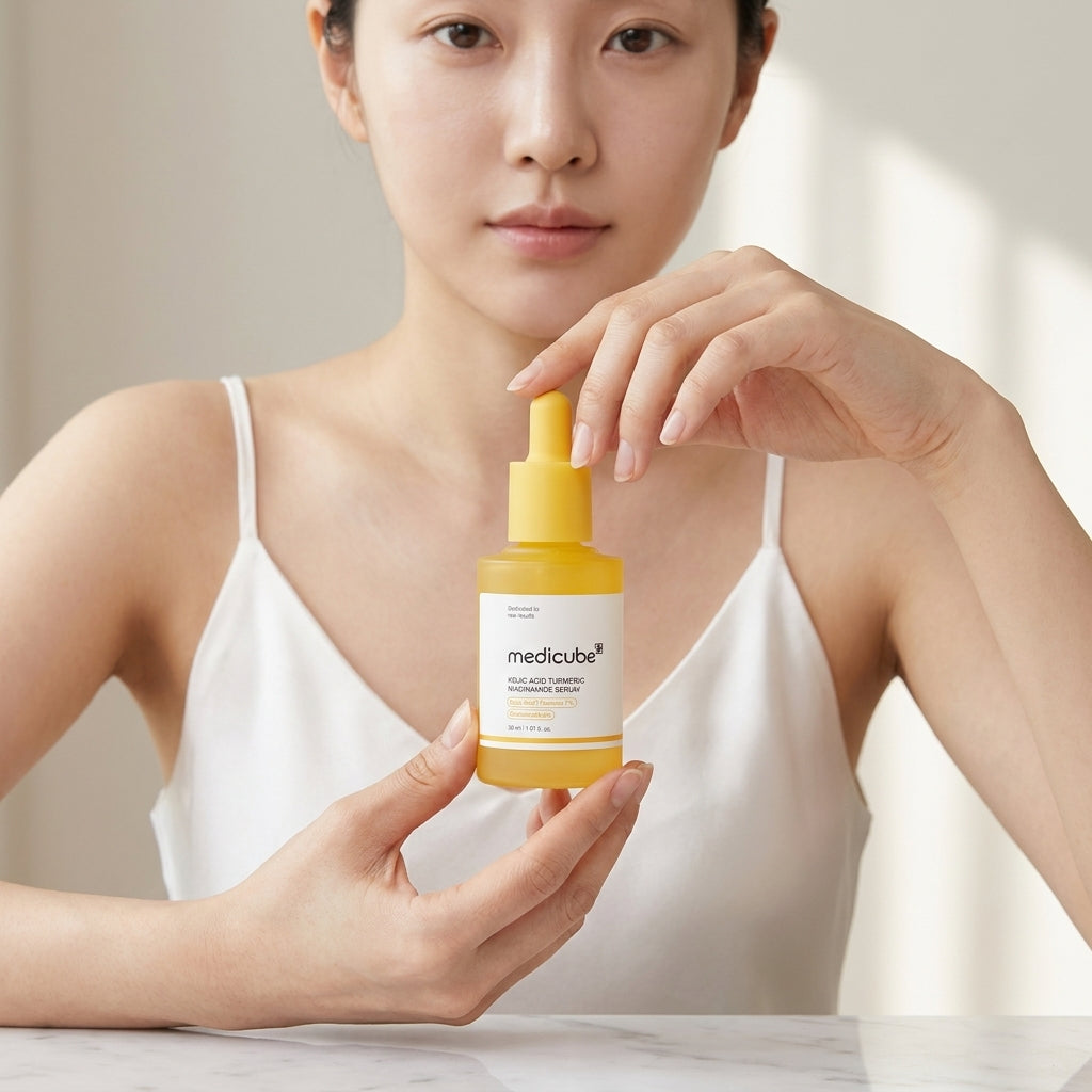 Medicube Kojic Acid Turmeric Niacinamide Serum | Brightening Dark Spot Correcting Serum | Korean Skincare | 30ml