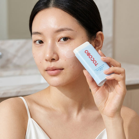 TOCOBO Cotton Airy Sun Stick SPF50+ PA++++ | Lightweight Matte Sunscreen Stick | 19g | Korean Sunscreen for Oily & Combination Skin